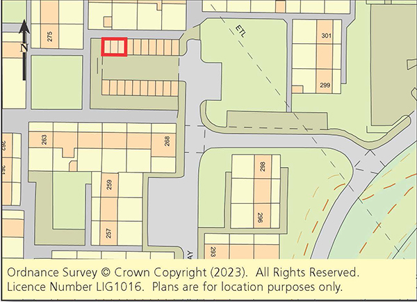 Lot: 115 - THREE VACANT FREEHOLD GARAGES -